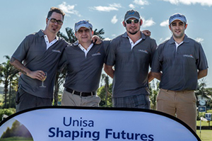 A group of golfers at the 2015 Unisa KZN Shaping Futures Golf Challenge